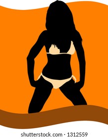 girl in bathing suit