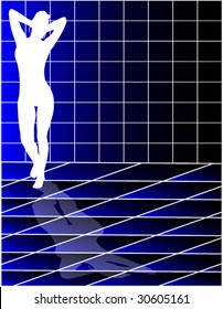 girl in the bathroom