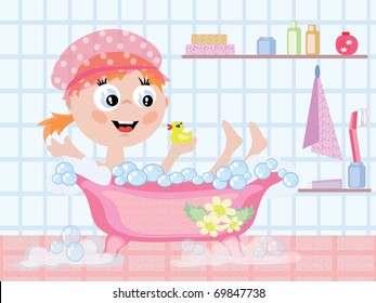 Girl in the bathroom