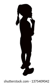a girl bdy silhouette vector