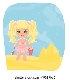 Girl at the Beach