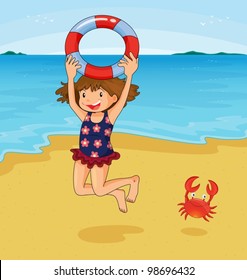 girl at the beach