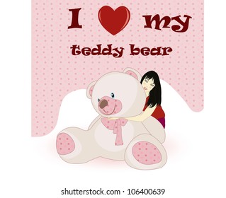 Girl with bear