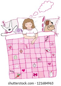 girl in the bedroom