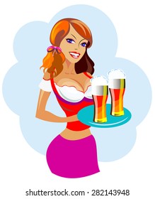 Girl with beer