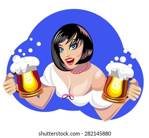 Girl with beer