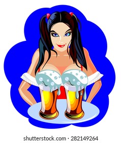 Girl with beer
