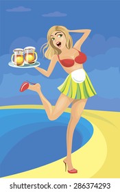 Girl with beer