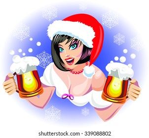 Girl with beer