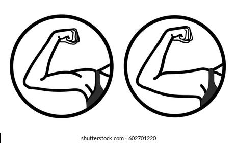 Girl before and after fitness sport. Body correction using fitness exercises at gym or plastic surgery. Vector icons.