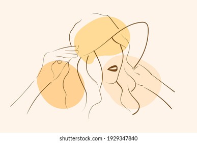 The girl in the big beach hat