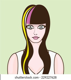 Girl with big eyes
