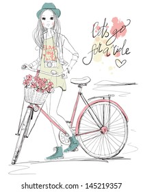 Girl With Bike