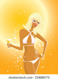 Girl in bikini
