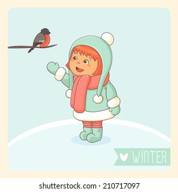 Girl and Bird