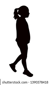 a girl body silhouette vector