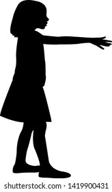 a girl body silhouette vector