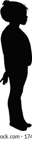 a girl body silhouette vector