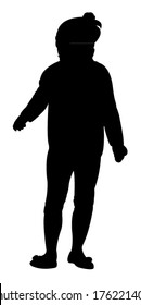 a girl body silhouette vector 