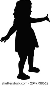 Girl Body Silhouette Vector Stock Vector (Royalty Free) 2049738662 ...