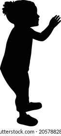a girl body silhouette vector