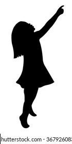 a girl body silhouette vector