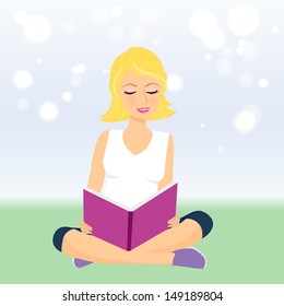 Girl with book
