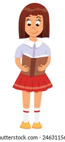 Girl with book