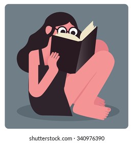 Girl with book