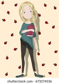 Girl with a book