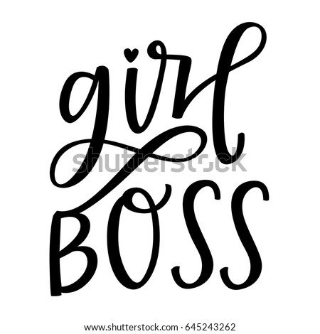 Girl Boss Stock Vector (Royalty Free) 645243262 - Shutterstock