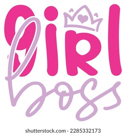 Girl Boss - Boho Retro Style Happy Women's Day T-shirt And SVG Design. Mom Mother SVG Quotes T-shirt And SVG Design, Vector EPS Editable File, Can You Download This File.