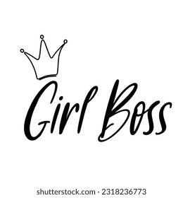 girl boss and girl power vector banner design illustration vector design  