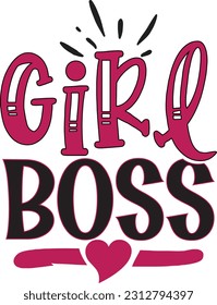Girl Boss svg, Mom Boss SVG Design, Mom Boss quotes design