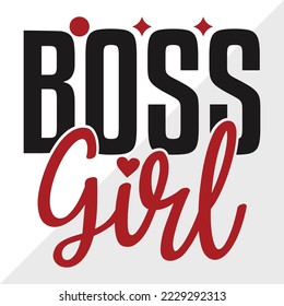 Girl Boss SVG Printable Vector Illustration svg