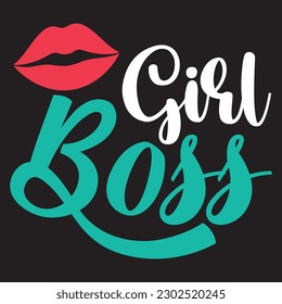 Girl Boss T-shirt Design Vector File