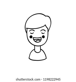 girl or boy avatar doodle icon