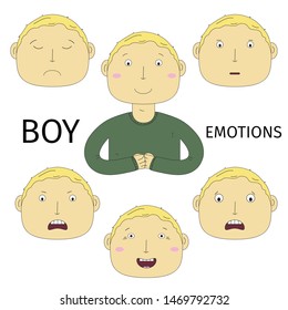 girl boy child emotions colourful illustrtions