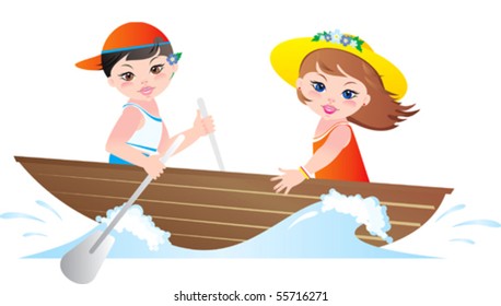 Illustration Stickman Father Kids Making Skateboarding Stock Vector ...