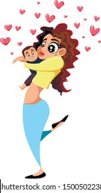 Girl and boy hugging. Love. Couple in relationship vector illustration. 