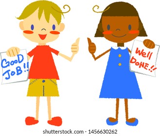 girl and boy at study