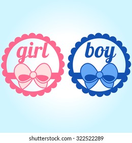 It's a girl and boy text