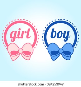It's a girl and boy text