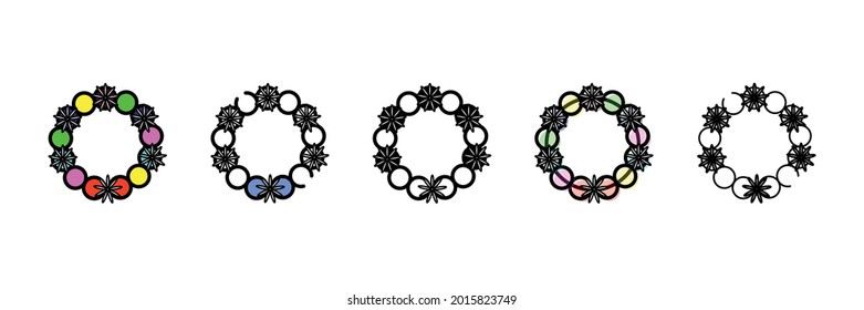 girl bracelet vector type icon 