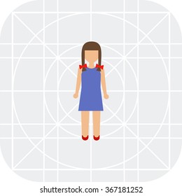 Girl with braids