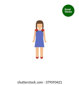 Girl with braids