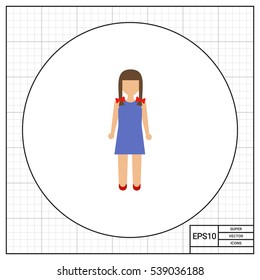 Girl with braids