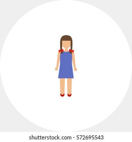 Girl with braids