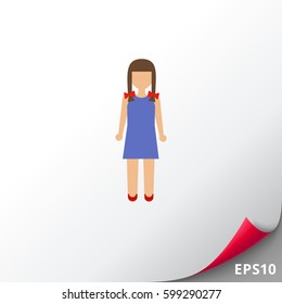 Girl with braids
