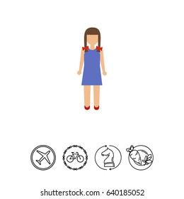 Girl with braids